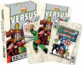 Marvel Heroes Versus Villains Retro Comic Art Illustrated Playing Cards Deck NEW - £4.94 GBP