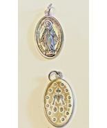 Our Lady of the Miraculous Silver tone  Image 1.5&quot; Medal, New from Italy... - $73.06 MXN