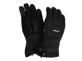 HEAD Ski Gloves Unisex Black Sz XS Waterproof Touchscreen Friendly Enhanced Grip - £14.21 GBP