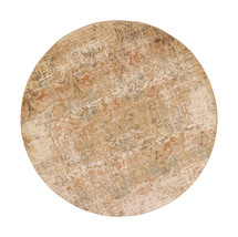 HomeRoots 352528 7 ft. 7 in. Round Polypropylene Champagne Area Rug - £210.38 GBP