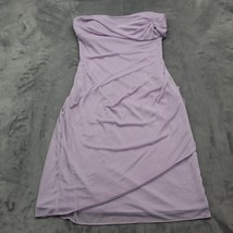 Davids Bridal Dress Womens 0 Purple Strapless Sweetheart Neckline Back Zip - $25.72