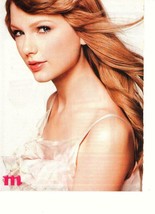 Taylor Swift teen magazine pinup clipping close up M magazine white dress - $1.50