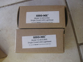 NEW Lot of 2 Red and Blue Sho-Me Single Convert LED Lighthead  # 12.4510... - £97.19 GBP