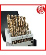 High Performance 29-Piece Cobalt Drill Bits, 135 Degree Twist Design, Du... - $1,559.73 MXN