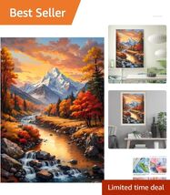 Eco-Friendly 5D Diamond Painting Kit for Adults - Unique Forest Landscap... - $13.81