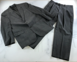 Vintage Chaps Ralph Lauren Suit Mens 44 Suit Jacket 38x29 Pants Dark Gra... - £108.53 GBP