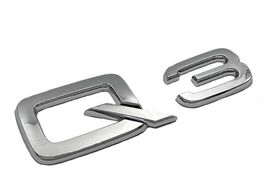 3D ABS Adhesive Chrome Black Car Trunk Number Letters Sticker For Audi  ... - $22.49