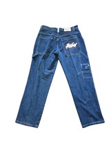 Vtg Fubu Jeans Carpenter Embroidered Logo Baggy Hiphop 36x33 Y2K Skater - $47.50