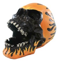 Ghost Rider Flame Hot Rod Skull with Open Jaws Cigarette Ashtray Figurin... - $28.99