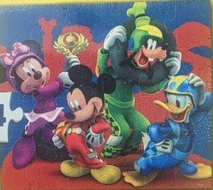 24 Piece Disney Micky Minnie Donald Duck Goofy Roadster Racers Puzzle Ag... - $1.50