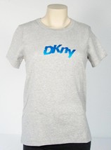 DKNY Signature Heather Gray Short Sleeve Tee T Shirt Women&#39;s NWT - £31.41 GBP