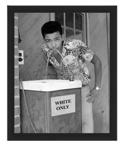 CECIL J. WILLIAMS DRINKING FROM WHITE ONLY WATER FOUNTAIN  8X10 B&amp;W FRAM... - $24.99