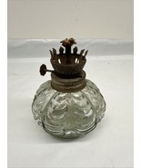 Vintage Miniature Drapped Clear Glass Oil Lamp Hong Kong - €14,58 EUR