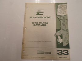 1970 Evinrude 33 HP Ski Double Modèles 33002M 3M 33052M 53M Parties Catalogue - £31.61 GBP