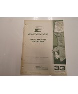 1970 Evinrude 33 HP Ski Double Modèles 33002M 3M 33052M 53M Parties Cata... - £31.20 GBP