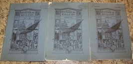 LOT 3 1905/06 HISTORICAL BULLETIN GENEAOLOGY PATRIOTISM NEWSLETTER - $9.89