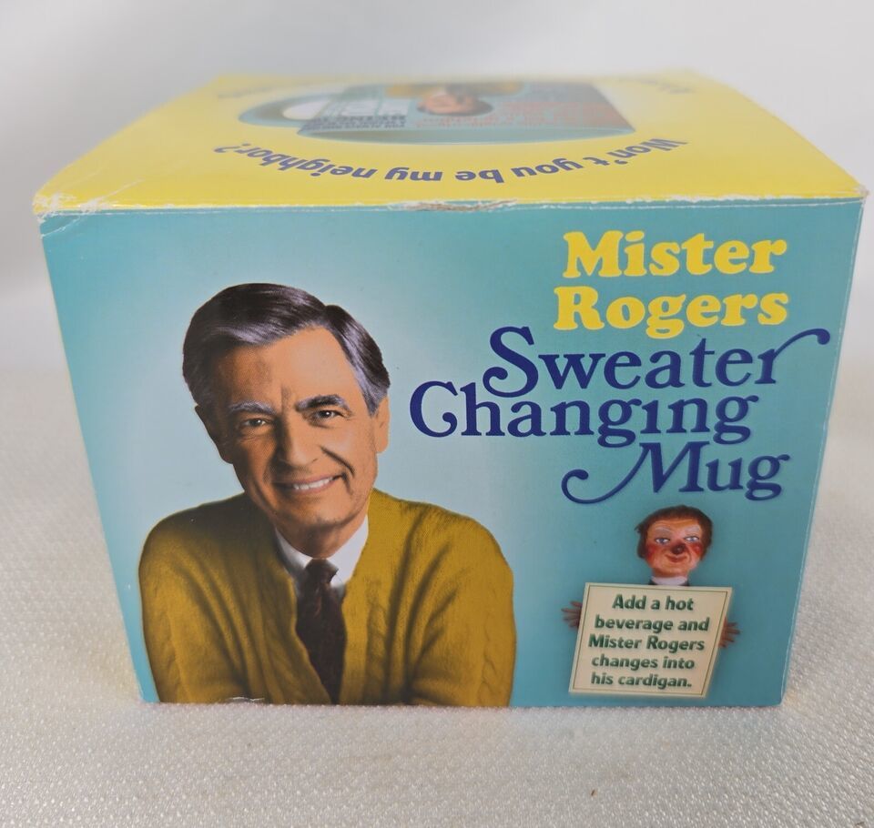 Mr. Rogers Sweater Changing Coffee Mug, 14oz by Unemployed Philosophers Guild - $24.00