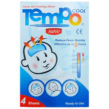 X4 BOXS Tempo Cool Gel to Reduce Body Temperature for Children, 4 sheets - £32.10 GBP