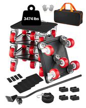 VEVOR Furniture Dolly 3474LBS 5 360° Wheels Carbon Steel Panel for Fridg... - €41,05 EUR