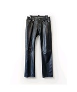 Lucky Brand Dungarees Leather Jeans Sz 28 Regular Vtg Rare Discontinued - $89.99