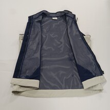 Line Up For Sports Men's Beige/Cream Full Zip Sleeveless Golf Vest Chest 41" image 14