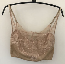Urban Outfitters Out From Under Beige Nude Lace Velvet Bralette Top Small - $1,000.00