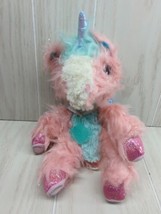 Little Live Scruff-A-Luvs pink blue unicorn Pegasus folding wings collar plush - £10.77 GBP