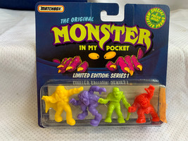 1990 Matchbox &quot;Monster In My Pocket&quot; Lmtd Ed: Series 1 Figures In Blister Pack - £62.53 GBP