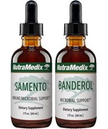 NutraMedix Samento &amp; Banderol Herbal Drops 2 x (2 oz) Immune &amp; Microbial... - £108.51 GBP