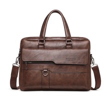 Peaker Men&#39;s Briefcase Bag for Documents Leather   Men&#39;s Business Travel Bag A4  - £129.27 GBP