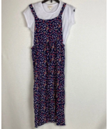 Self esteem Girls kids 2 piece floral romper with t-shirt size large - $10.90 CAD