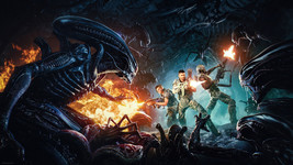 Aliens Fireteam Elite Video Game Art Print Size 11x17" 24x36" 27x40" 32x48" - $10.90+