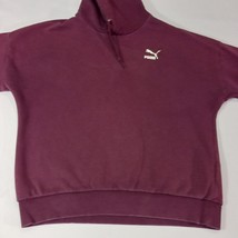 PUMA Men's Red Cotton Blend Drawstring Pullover Hoodie Sweatshirt Size Small image 10