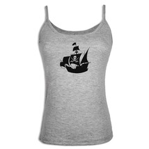 Pirates Ship Art Design Women Girls Singlet Camisole Ladies Sleeveless T... - £9.74 GBP