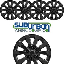 FITS 2013-2019 Nissan Sentra S Style # 521-16BLK 16&quot; Gloss Black Hubcaps... - $77.99