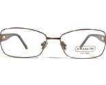 Coach Eyeglasses Frames LOUISE 1009 TAN Brown Square Full Rim Cat Eye 52... - $46.39