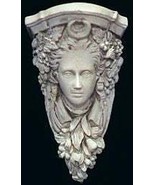 Moon Goddess Bracket Gothic Woman Face Corbel Wall Hanging Plaque Renais... - $40.99 CAD