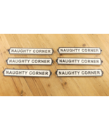 4 Naughty Corner Signs  Cast Iron Bar Plaque Resell Lot Flea Market **RE... - $47.76 CAD