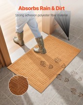 VEVOR Door Mat 29.53 x 17.72 Inch Front Door Mat with Non-slip Rubber Ba... - $782.04 MXN