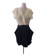 H&amp;M sleeveless oversized pockets blue white dress - $20.22 CAD
