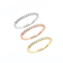 Sterling Silver 14k Yellow Rose & White Gold Set of 3 Set Wedding Band Ring - $60.37+
