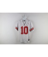 Vtg Nike Boys Medium Spell Out Ohio State University Football Jersey Whi... - $753.01 MXN