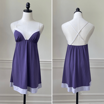 Victoria’s Secret Purple Pink Cross Back Chemise Nightie Lingerie M - $28.80