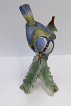 1973 GOEBEL Blue Tit Titmouse Bird Figurine W. Germany Vintage - £21.11 GBP