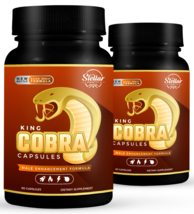 2 Pack King Cobra Capsules for Men-New Improved Formula-60 Capsules x2 - $55.43