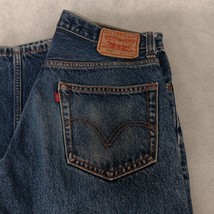 Levi&#39;s 505 Blue Jeans 33x34 Dark Wash Straight Leg - $32.95