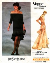 Misses&#39; DRESS Vintage 1987 Vogue Paris Original Pattern 1995  Sz 12-14-16 - $20.00