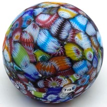 Murano Art Glass Fratelli Toso Scrambled Canes Italy Paperweight Signature Cane - £47.84 GBP