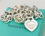 20 inch Large Return to Tiffany Heart Tag Necklace Plus Size Curvy Full-... - £557.35 GBP