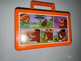 VTG Disney Lion King movie Timon and Pumba Cook&#39;d Up Comics Lunch Box pe... - £9.17 GBP